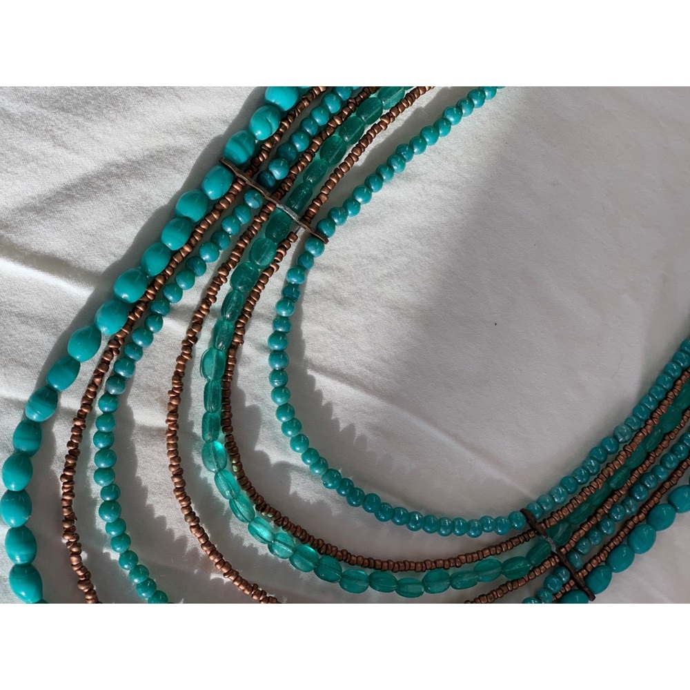 💍💫 Vintage beaded turquoise necklace